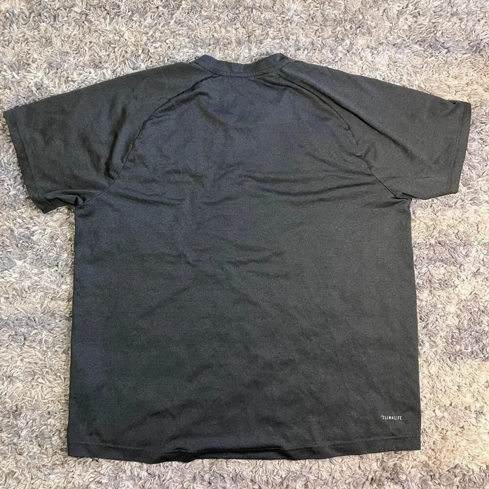 Adidas Climalite Charcoal Grey Crewneck‎ activewear T-shirt